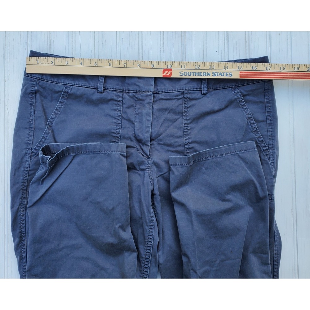 Loft Pants Womens Size 10 Gray Straight Leg Chino Cotton Stretch Casual Workwear - Picture 2 of 9